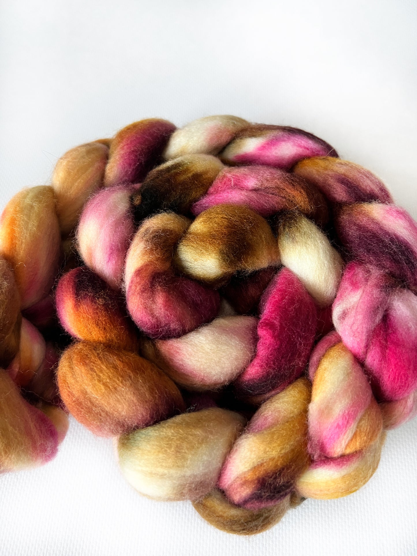 Sand Dune  - Hand Dyed - 22 micron Superwash 100% Merino Top - Okanagan Dye Works